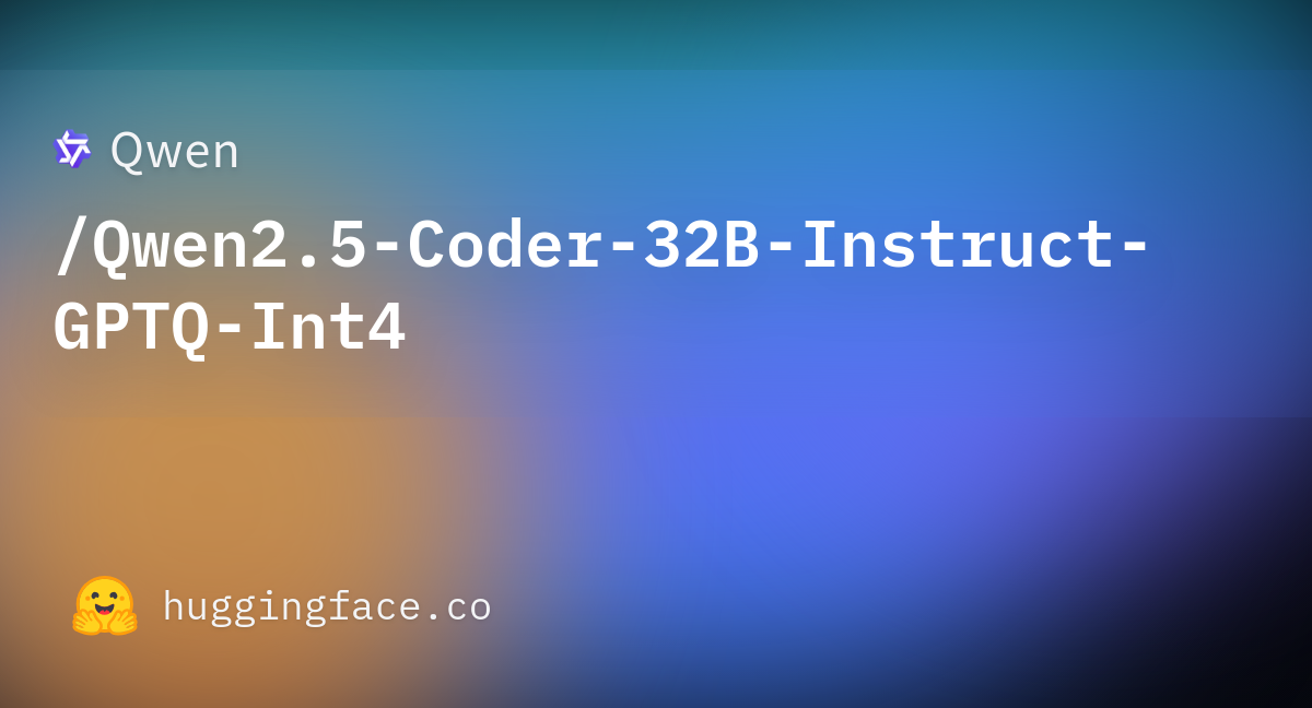 Qwen/Qwen2.5-Coder-32B-Instruct-GPTQ-Int4 At Main