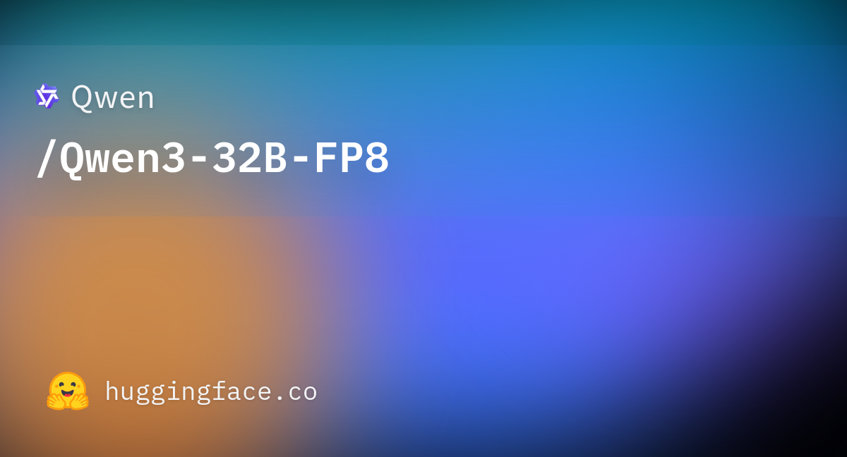 Qwen/Qwen3-32B-FP8 · Hugging Face