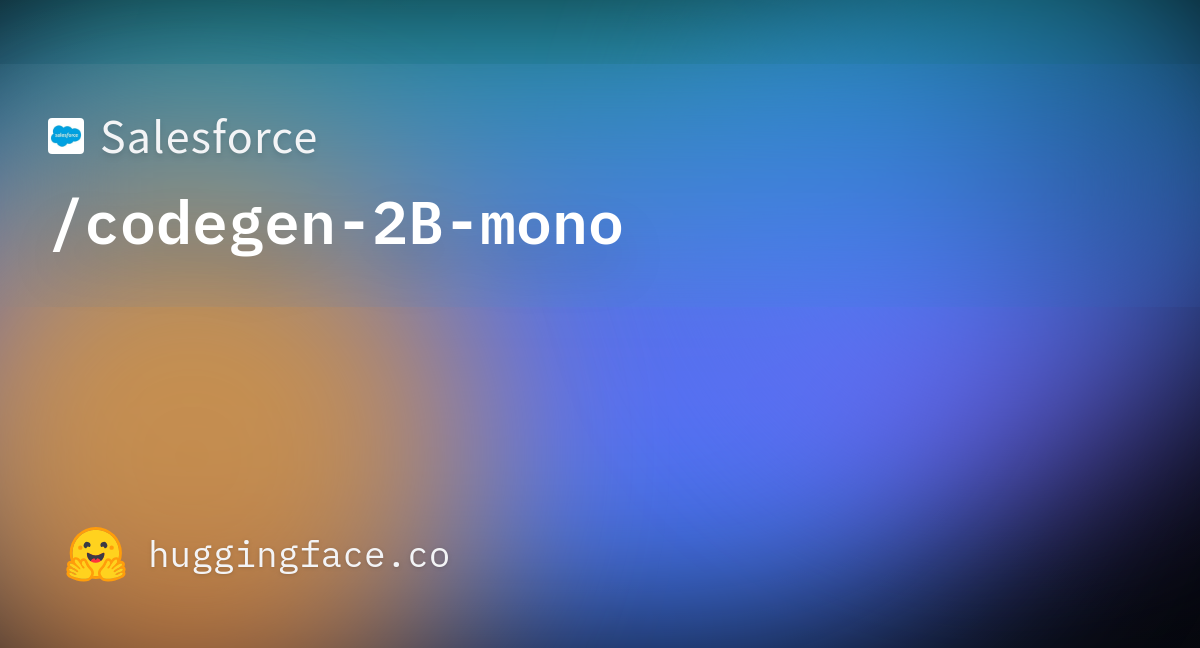 Salesforce/codegen-2B-mono · Hugging Face