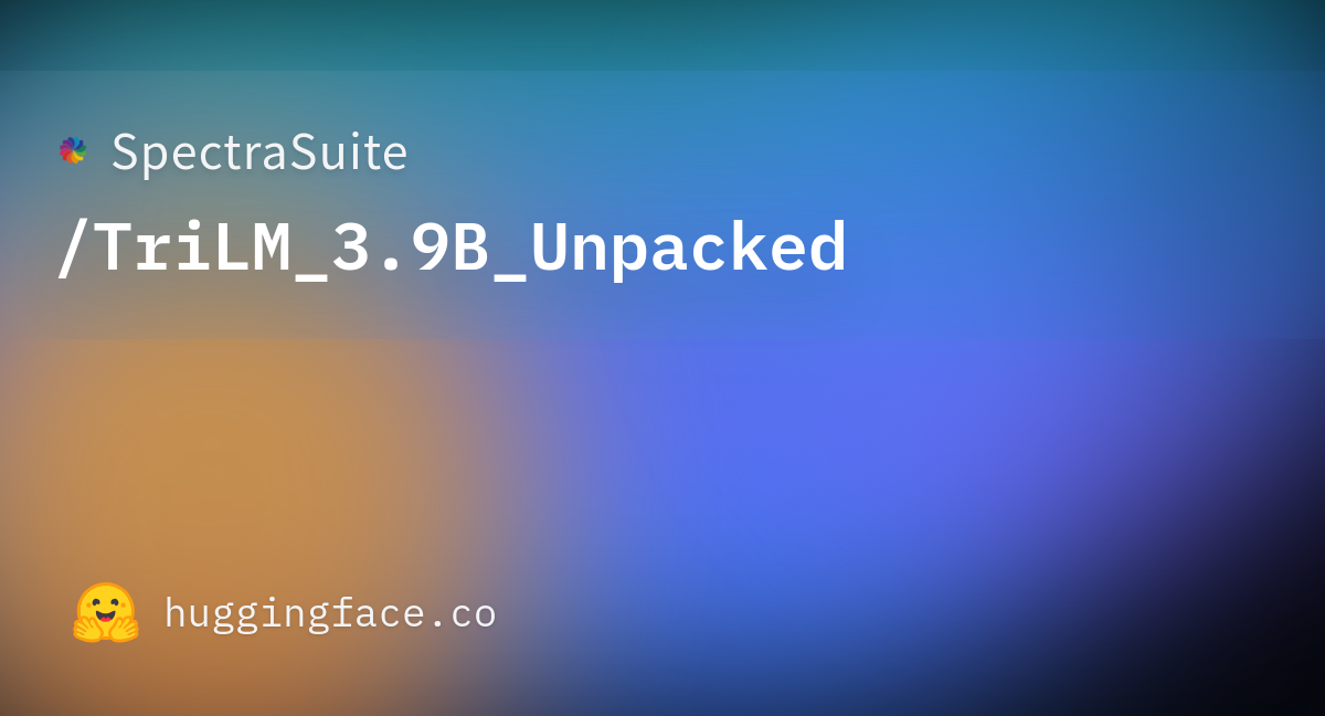 SpectraSuite/TriLM_3.9B_Unpacked · Hugging Face