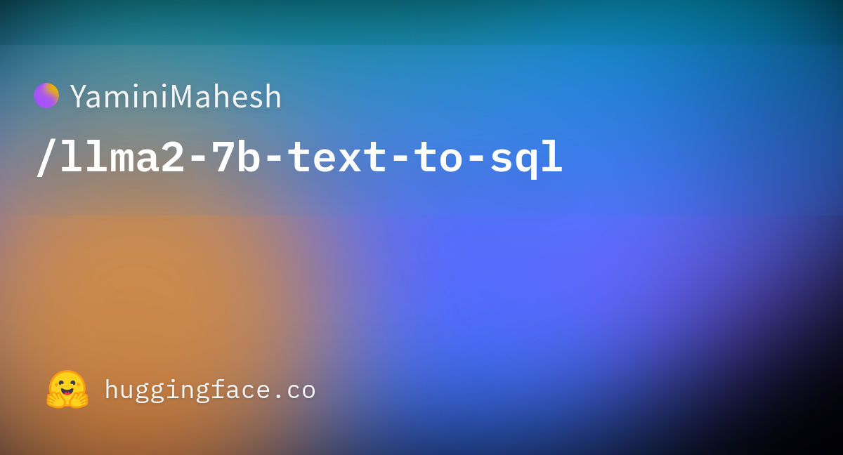 text 2 sql llamaindex
