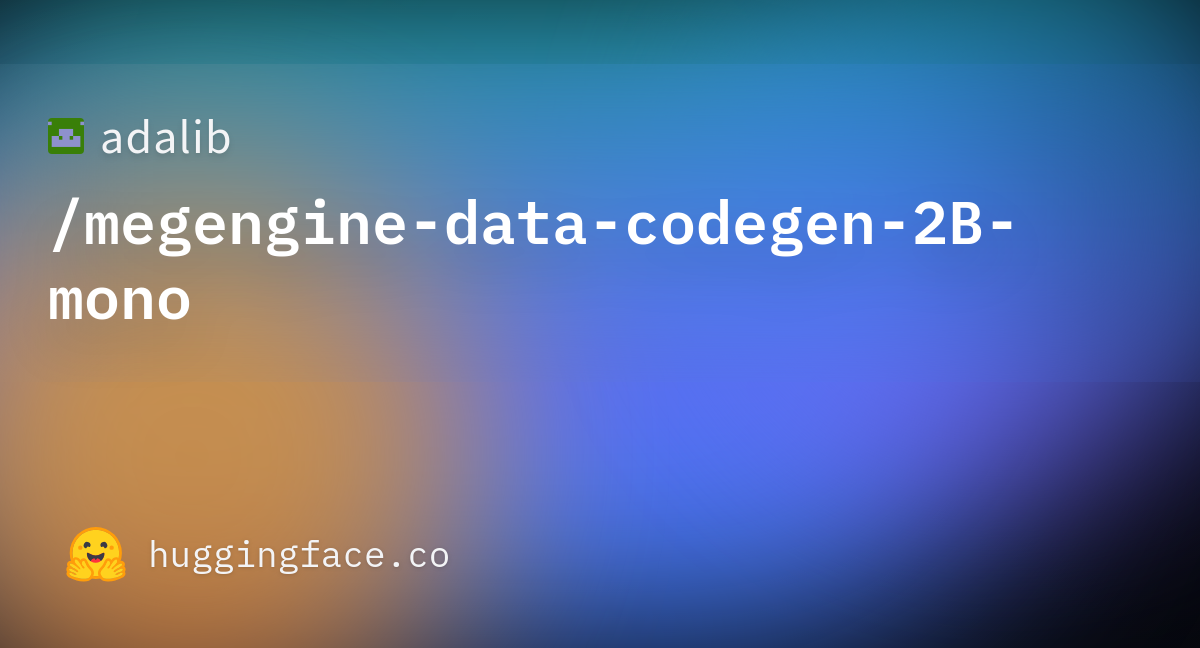 Adalib/megengine-data-codegen-2B-mono At Main