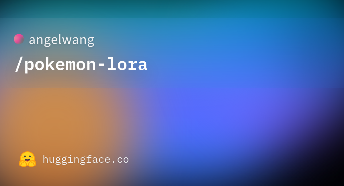 Angelwang pokemon lora hugging face