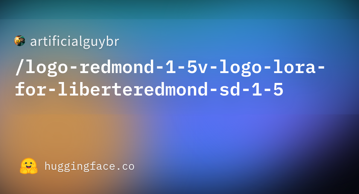 Artificialguybr Logo Redmond V Logo Lora For Liberteredmond Sd Hugging Face