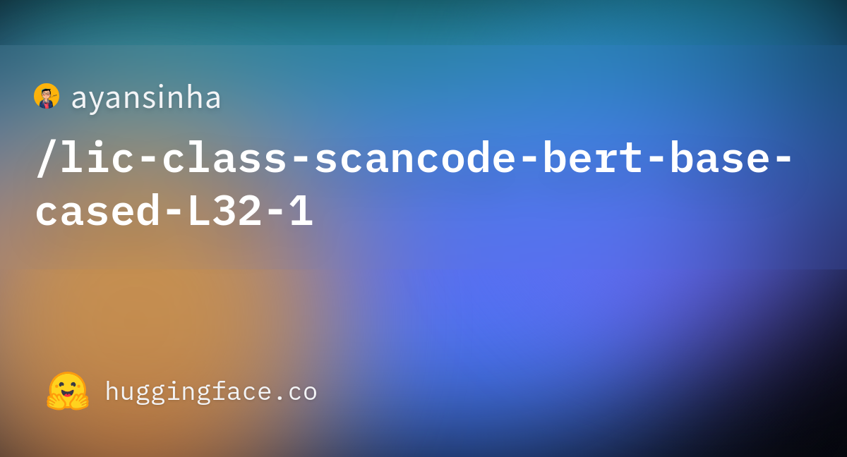lic class scancode bert base cased L32 1