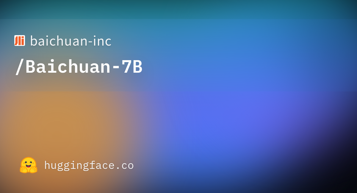 Baichuan-inc/Baichuan-7B · Hugging Face