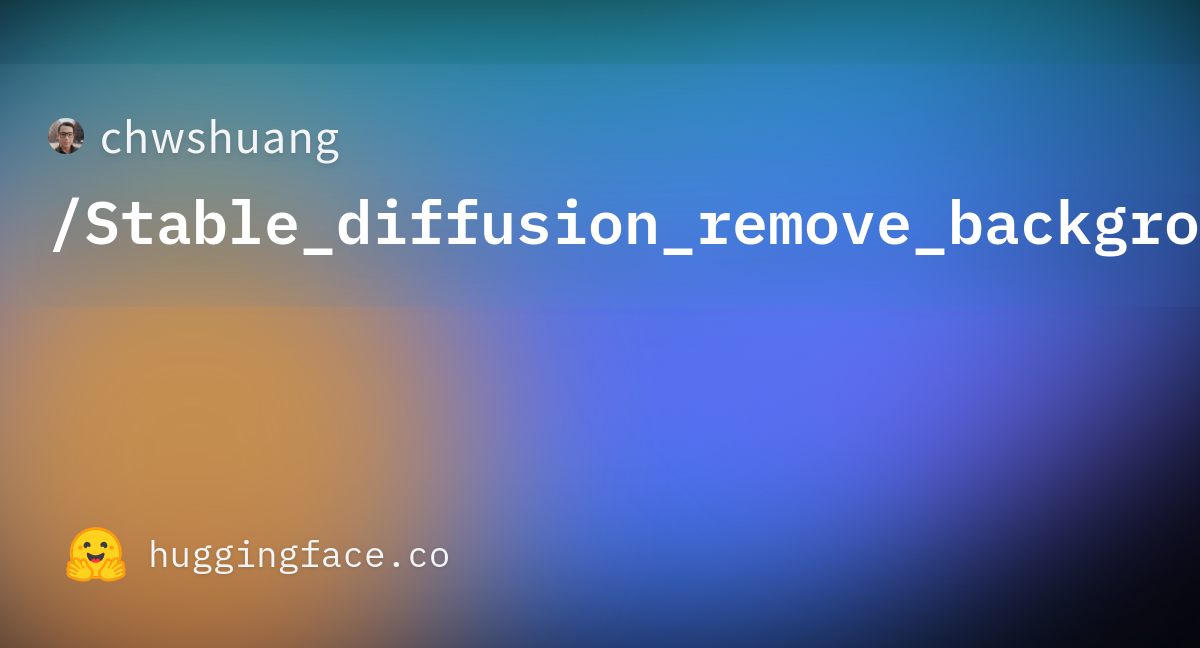 README.md · Chwshuang/Stable_diffusion_remove_background_model At Main