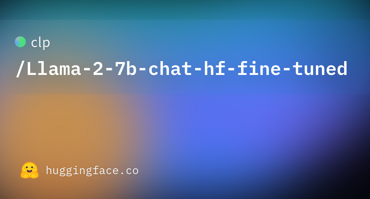 Clp/Llama-2-7b-chat-hf-fine-tuned At Main