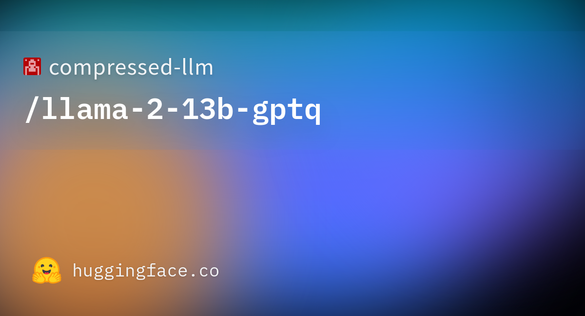 could not find model in thebloke llama 2 13b chat gptq