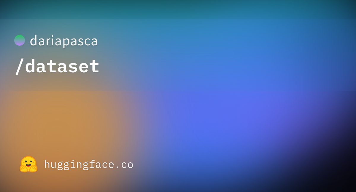 Dariapasca Dataset · Hugging Face