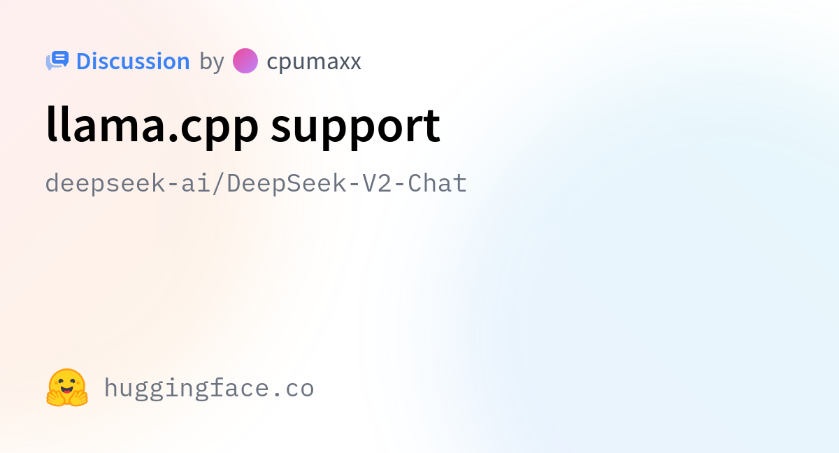 deepseek-ai/DeepSeek-V2-Chat · llama.cpp support