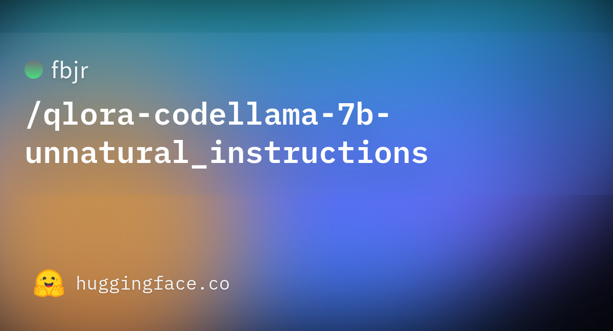 Fbjr/qlora-codellama-7b-unnatural_instructions · Hugging Face