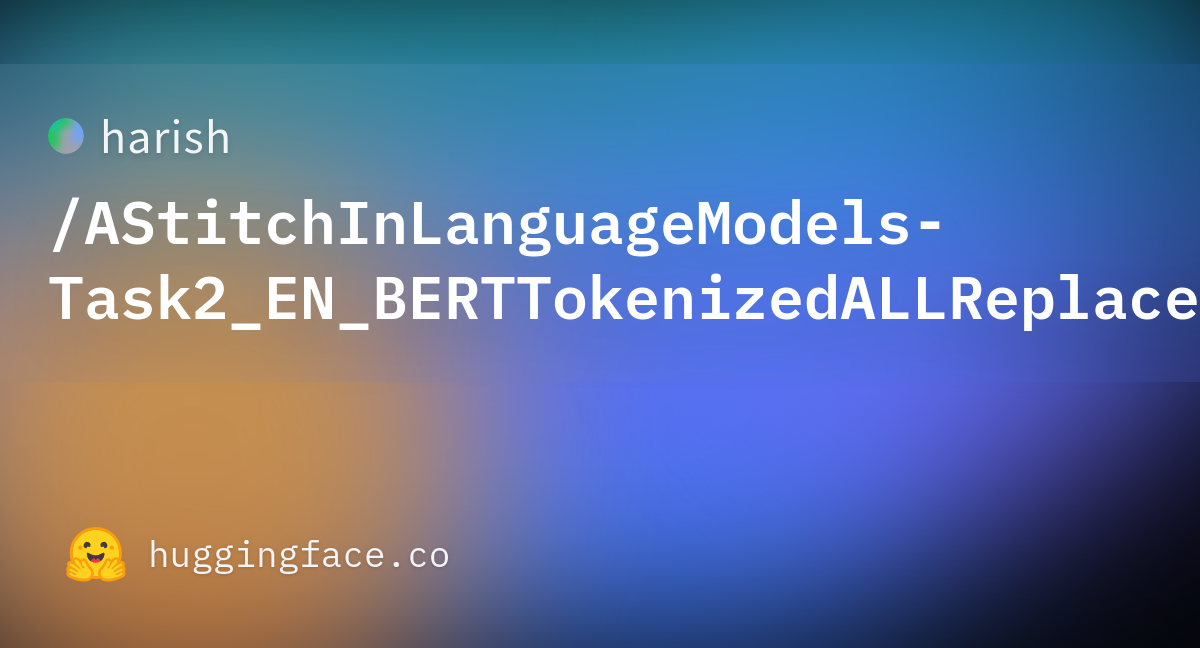 vocab.txt ·  harish/AStitchInLanguageModels-Task2_EN_BERTTokenizedALLReplacePreTrain at  main