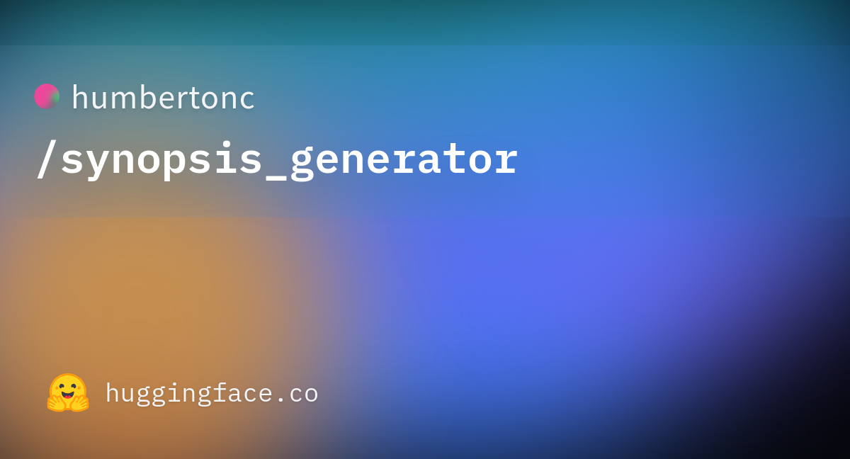 Novel Synopsis Generator