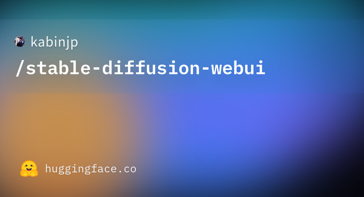 Kabinjp/stable-diffusion-webui · Hugging Face