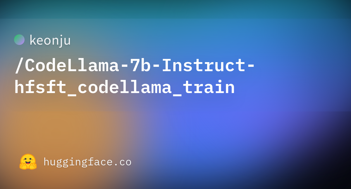 Keonju/CodeLlama-7b-Instruct-hfsft_codellama_train · Hugging Face