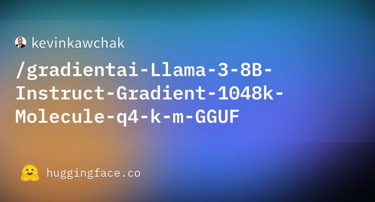 Kevinkawchak Gradientai Llama 3 8b Instruct Gradient 1048k Molecule Q4