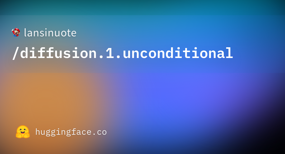 Lansinuote Diffusion 1 Unconditional Hugging Face Lansinuote Diffusion 1 Unconditional Hugging Face
