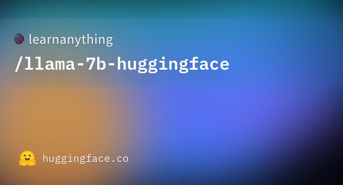 learnanything/llama-7b-huggingface · Hugging Face