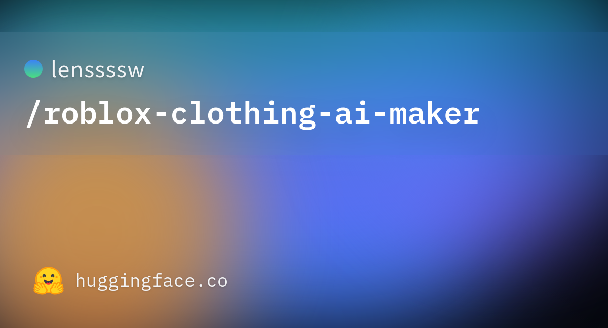 NEW ROBLOX AI CLOTHING MAKER 