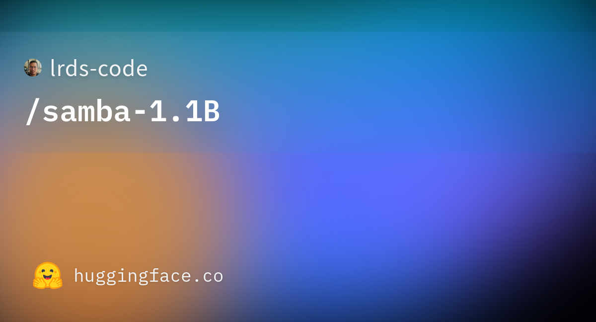 lrds-code/samba-1.1B · Hugging Face