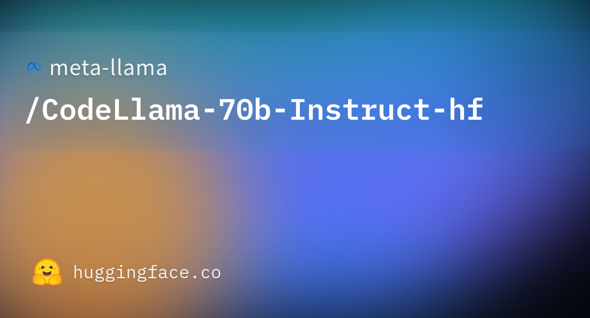 Meta-llama/CodeLlama-70b-Instruct-hf · Hugging Face