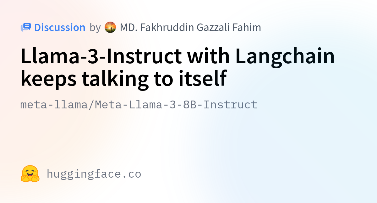 Meta-llama/Meta-Llama-3-8B-Instruct · Llama-3-Instruct With Langchain ...