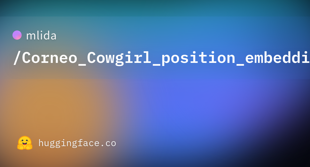 Corneo Cowgirl Position Embedding For Anime Pt · Mlida Corneo Cowgirl