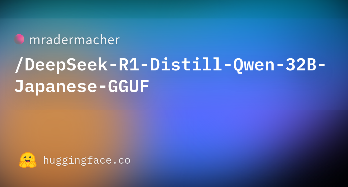 Deepseek r1 distill qwen 32b japanese q3 k l gguf mradermacher
