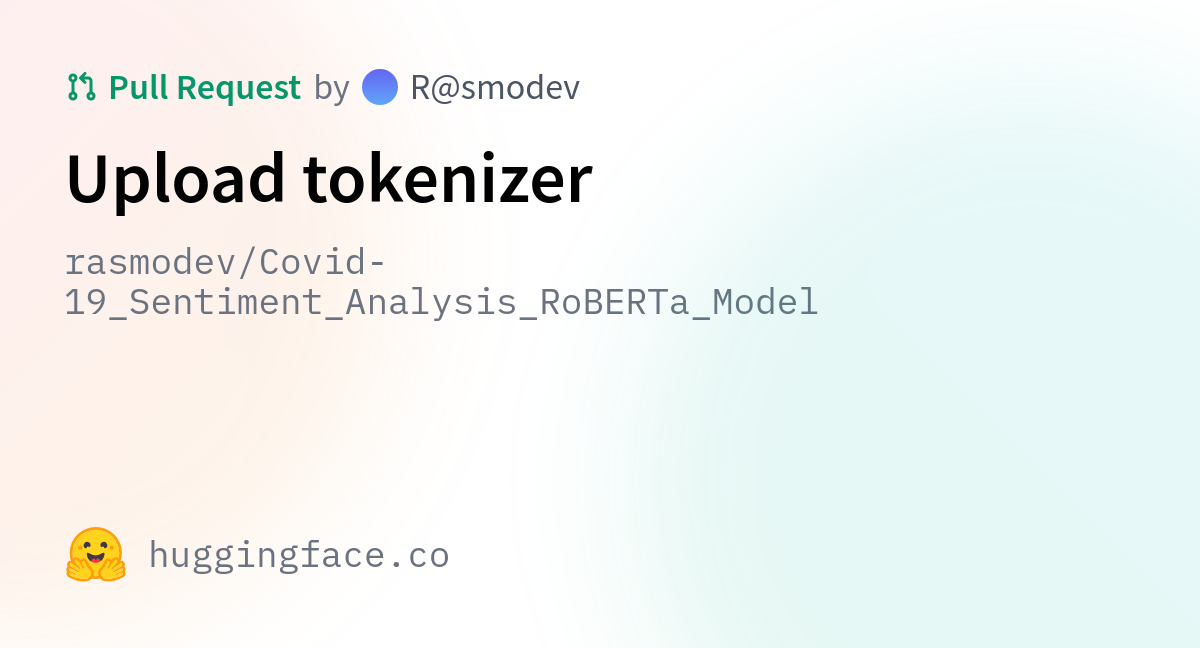 rasmodev/Covid-19_Sentiment_Analysis_RoBERTa_Model · Upload tokenizer