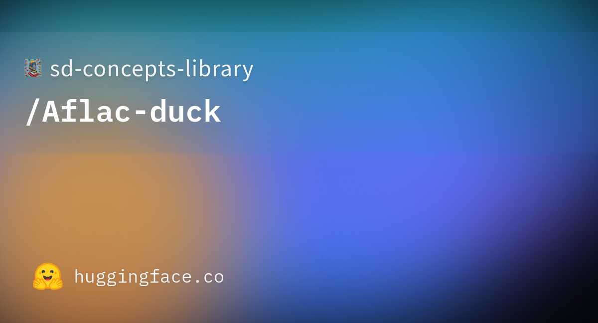 sd-concepts-library-aflac-duck-hugging-face