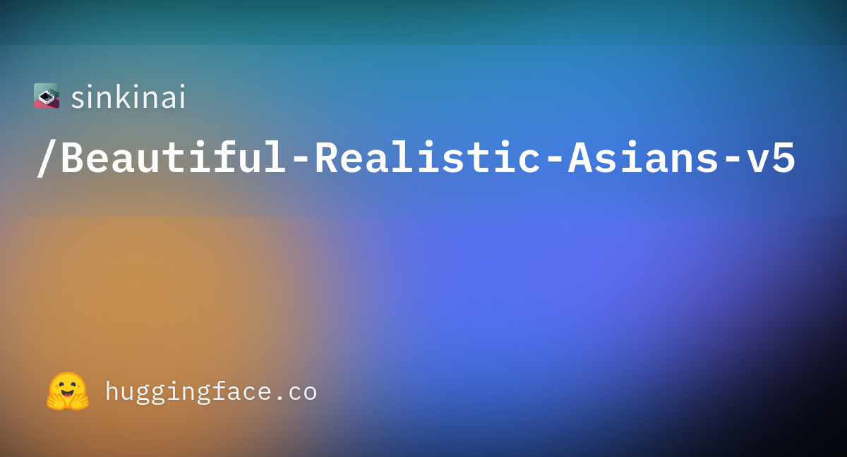 Sinkinaibeautiful Realistic Asians V5 At Main