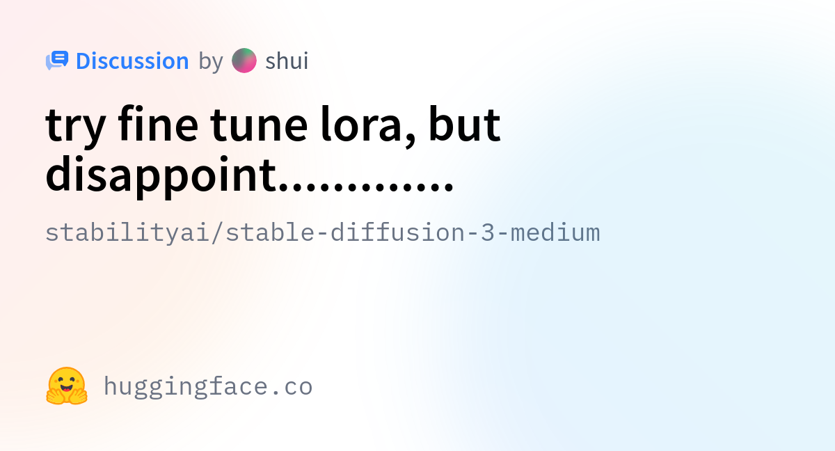 Stabilityai stable diffusion 3 medium try fine tune lora but