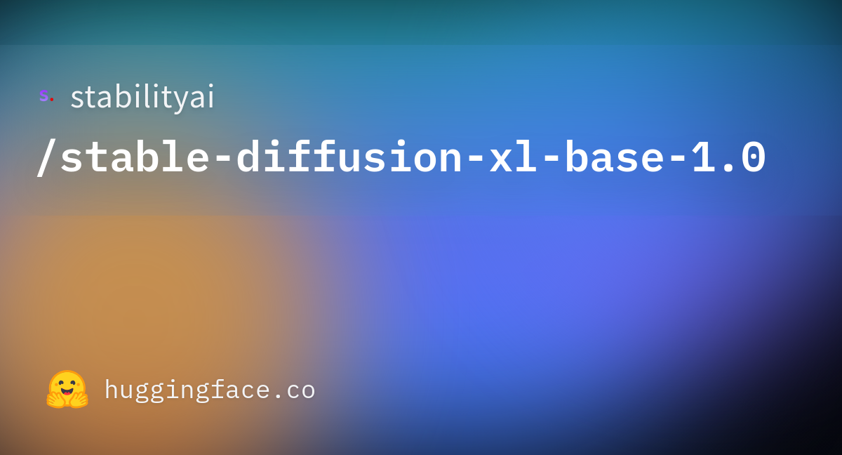 Stable Diffusion XL - SDXL 1.0 Model - Stable Diffusion XL