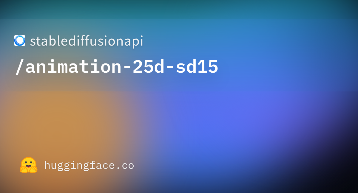 Stablediffusionapi/animation-25d-sd15 · Hugging Face