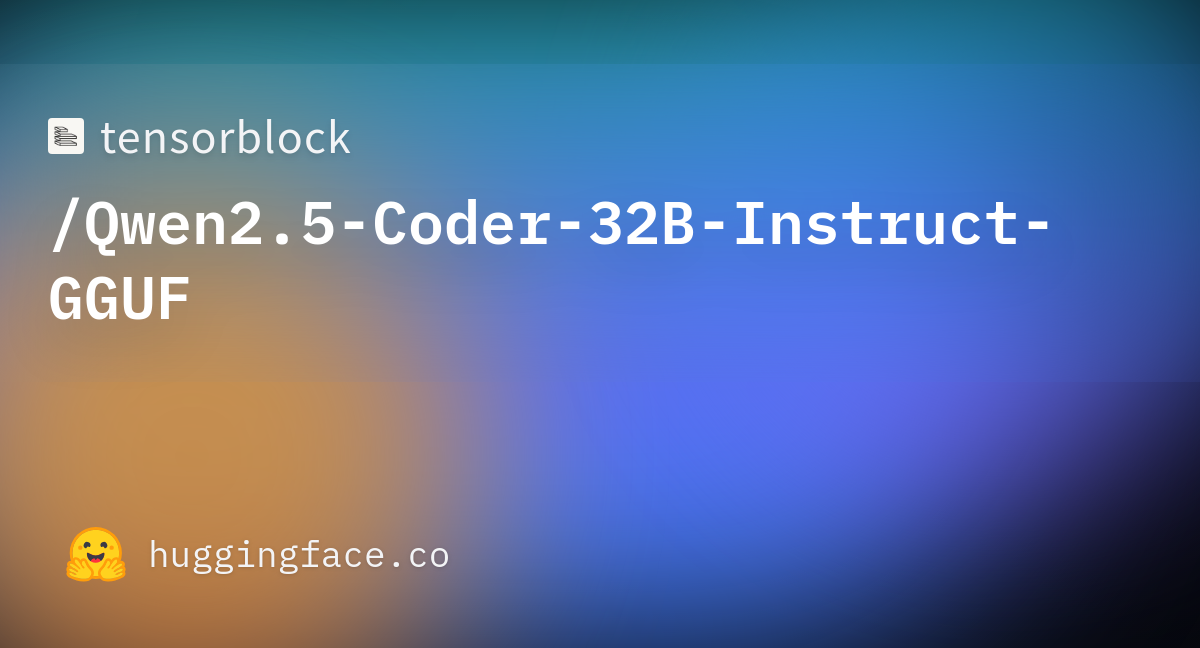 Tensorblock/Qwen2.5-Coder-32B-Instruct-GGUF · Hugging Face