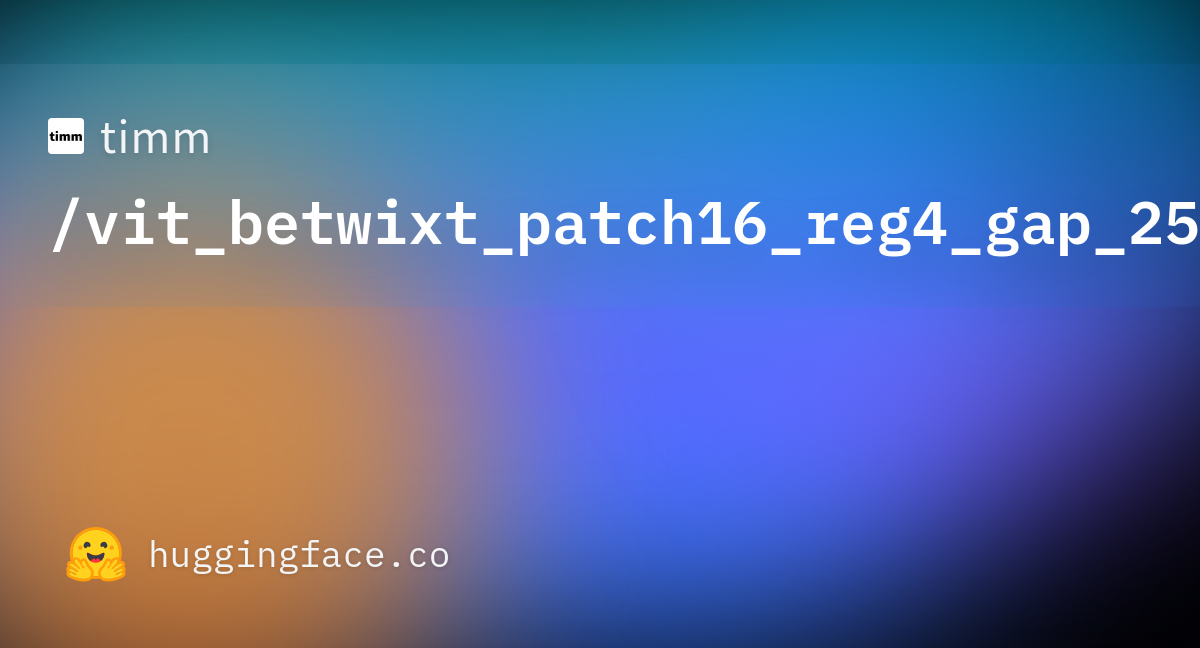 timm/vit_betwixt_patch16_reg4_gap_256.sbb_in1k · Hugging Face