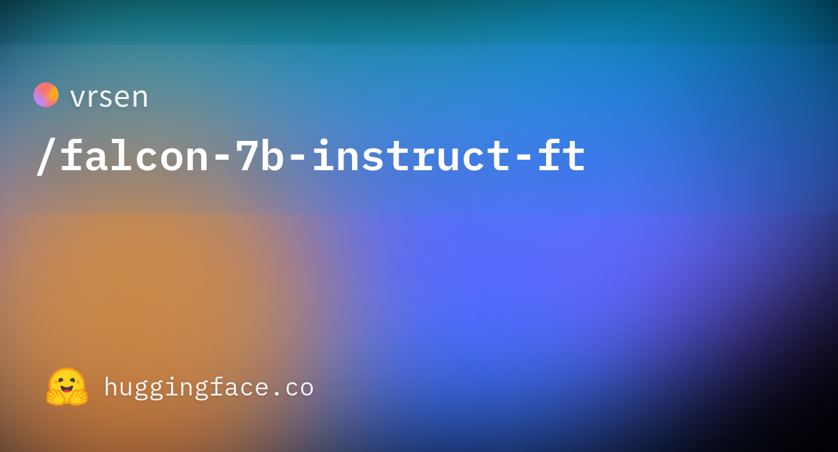 Vrsen/falcon-7b-instruct-ft At Main