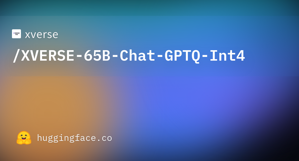 Xverse/XVERSE-65B-Chat-GPTQ-Int4 · Hugging Face