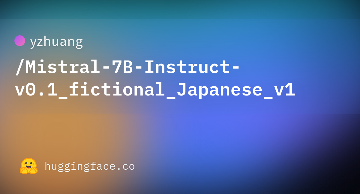 Yzhuang Mistral 7B Instruct V0 1 Fictional Japanese V1 Training Metrics