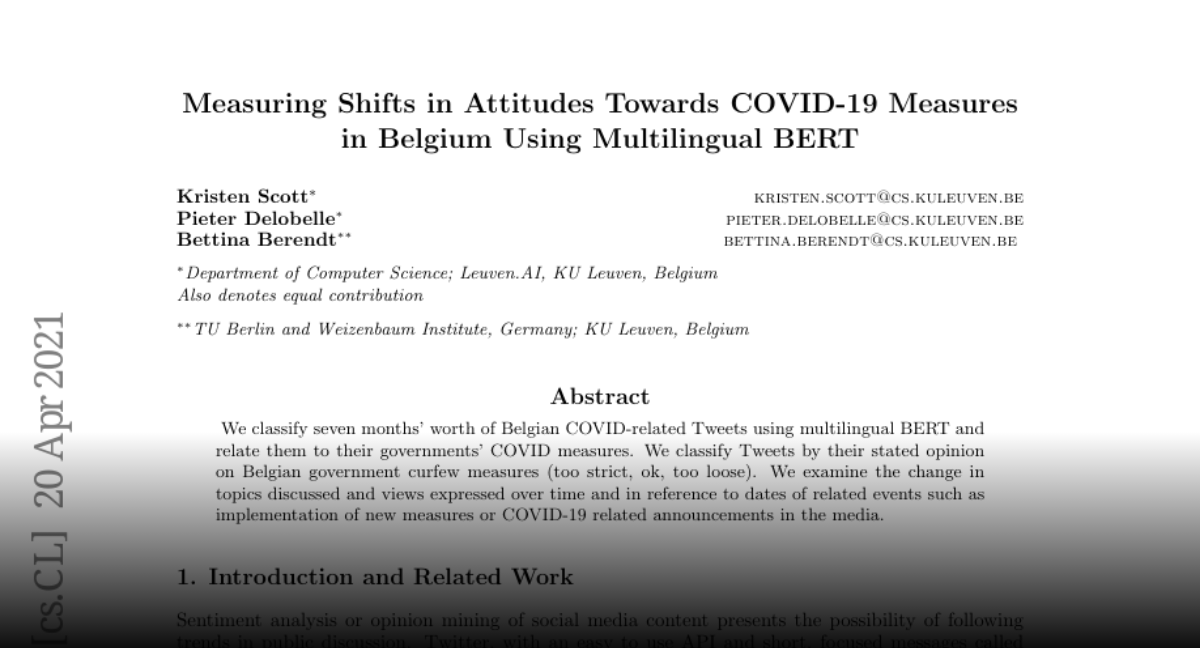 Paper page - Measuring Shifts in Attitudes Towards COVID-19 Measures in ...