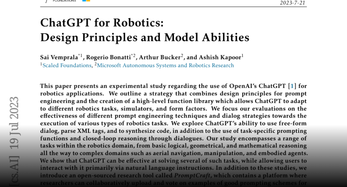 ChatGPT for Robotics