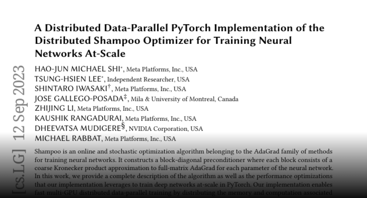 Paper page - A Distributed Data-Parallel PyTorch Implementation of the ...