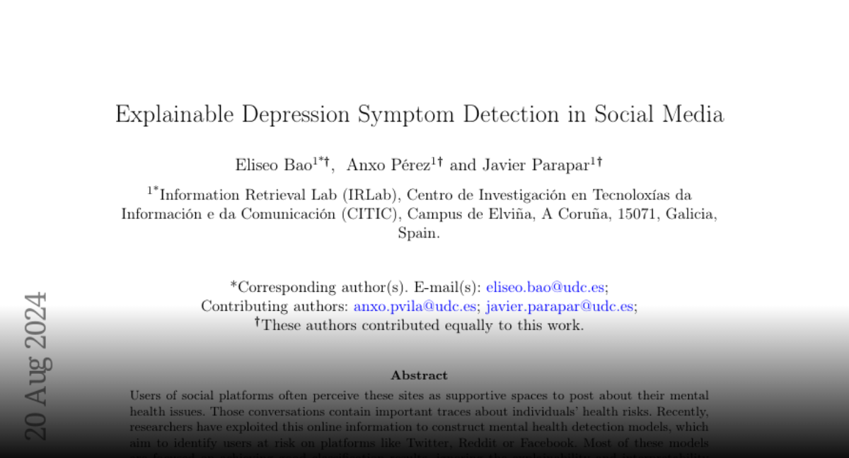 simple research paper about depression