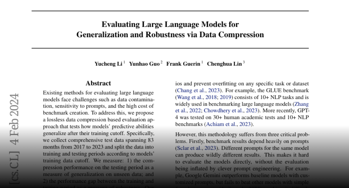 Paper page - Evaluating Large Language Models for Generalization and ...