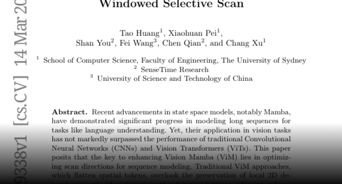 Paper page - LocalMamba: Visual State Space Model with Windowed ...