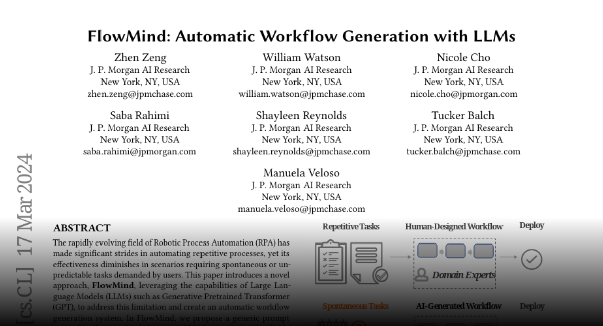 Paper Page Flowmind Automatic Workflow Generation With Llms