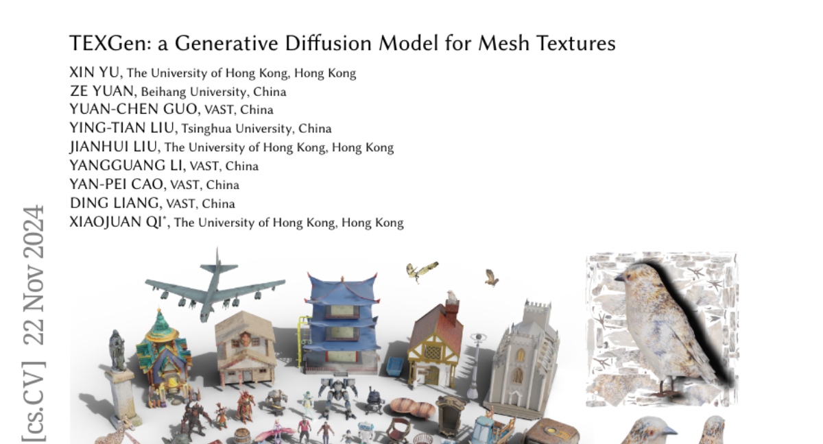 TEXGen: a Generative Diffusion Model for Mesh Textures