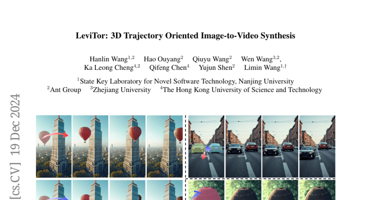 LeviTor: 3D Trajectory Oriented Image-to-Video Synthesis