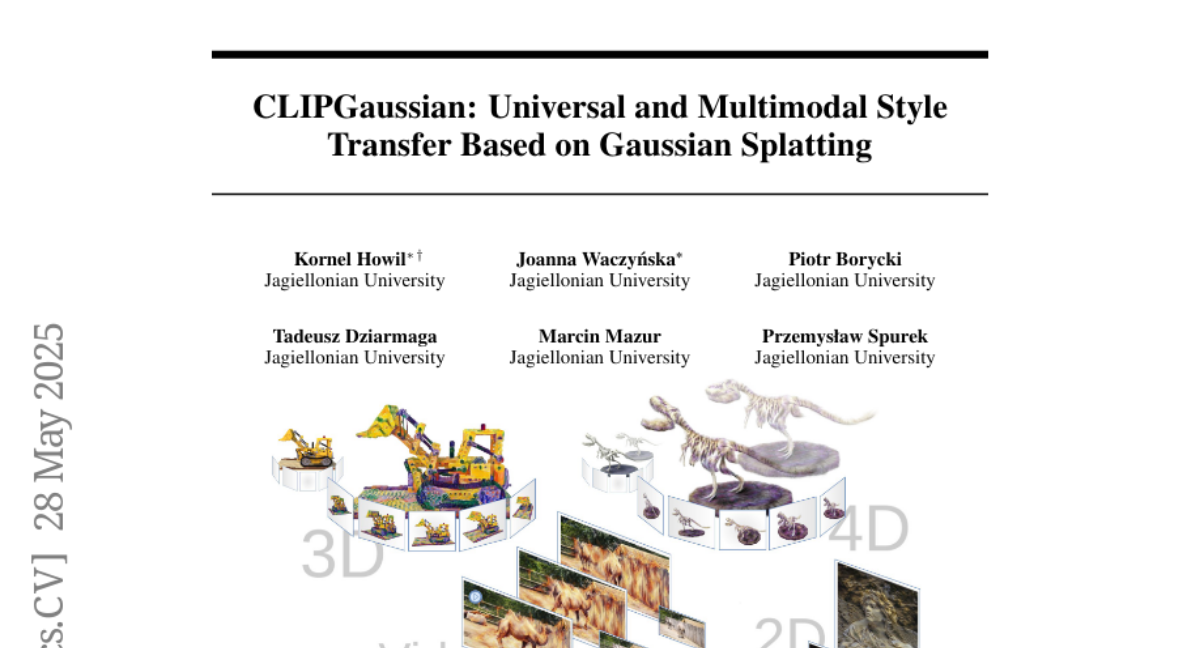 CLIPGaussian: Universal and Multimodal Style Transfer Based on Gaussian
  Splatting